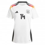 Günstige Fußballtrikots Deutschland Musiala 14 Frauens Heimtrikot EURO 2024 Kurzarm
